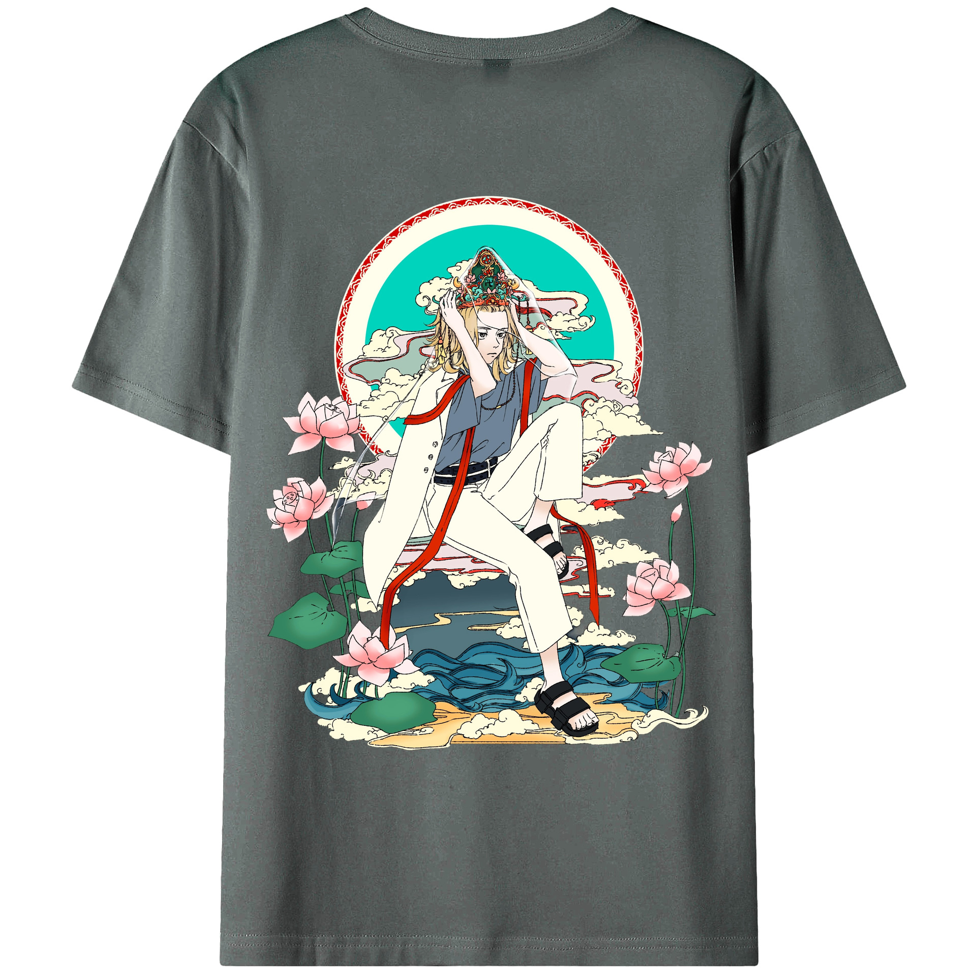 （画像用） 東京リベンジャーズ Tokyo Revengers 綿100％ メンズ半袖Tシャツ（バックプリント） 通気性